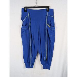 Zumba Wear Cargo Capri Pants w/ Belt Blue Women's Size Large